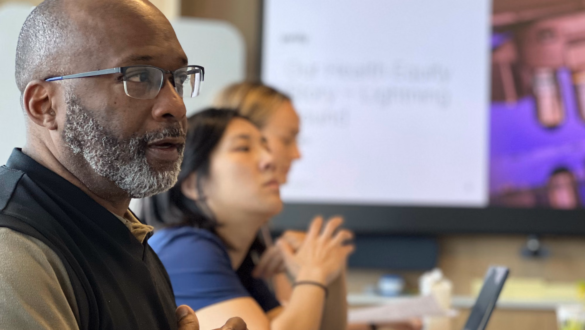 Profile image of Dr. Vindell Washington at the Health Equity Center of Excellence kick off meeting