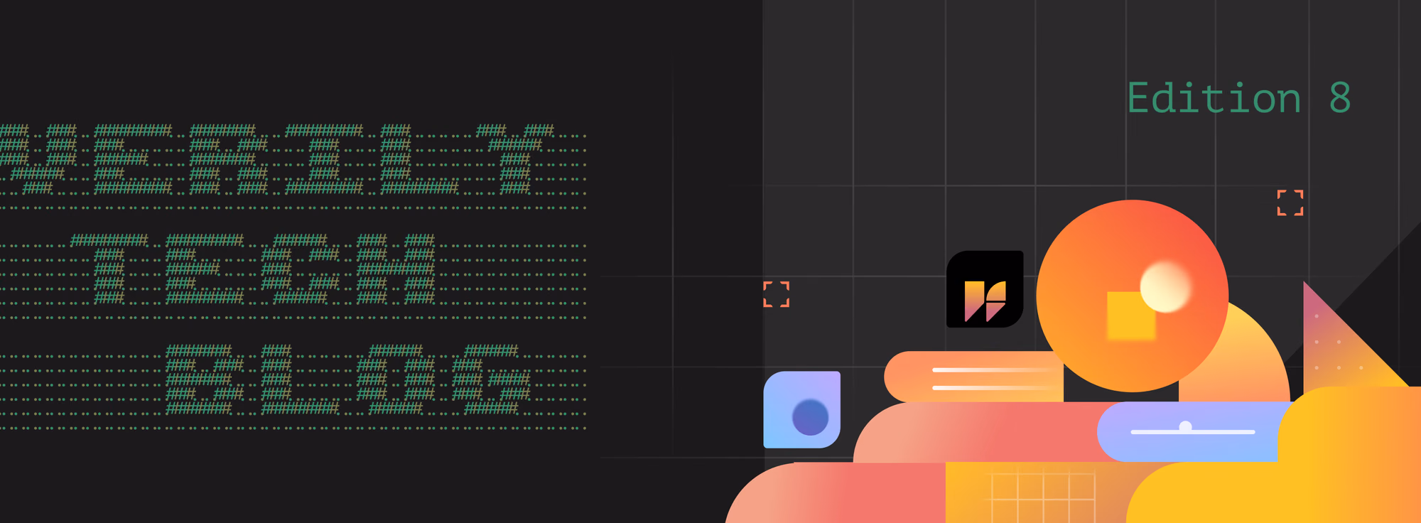 Verily tech blog edition 7, featuring a visual abstraction of Verily Workbench, built on Pre, with headline Verily Tech Blog.