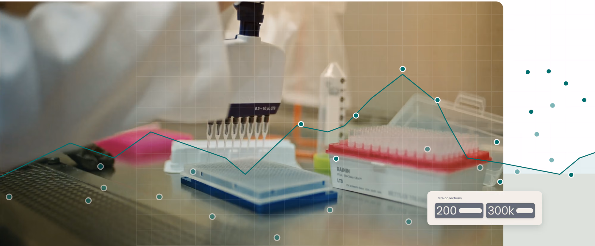 A scientist preparing a wastewater assay for pathogens in the lab.