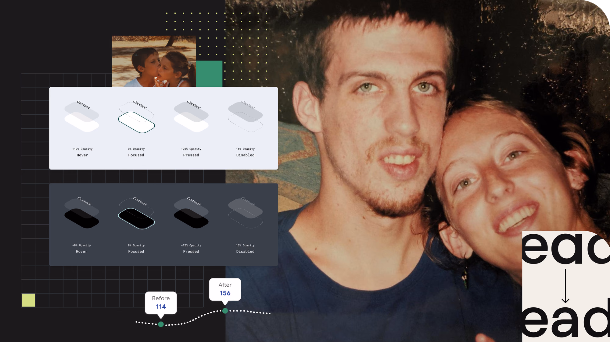Two people, Eyal and Tamar, are sitting on a sofa, facing the camera. Their faces are close together, and both are smiling. Tamar's head is leaning on Eyal's shoulder.