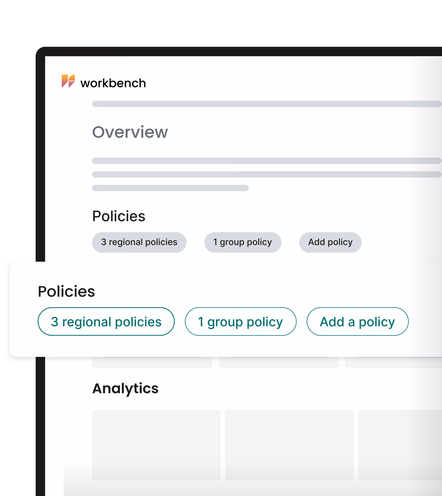 Simulated view of Verily Workbench — a Trusted Research Environment with a data governance engine that enables better oversight through data policy management tools.