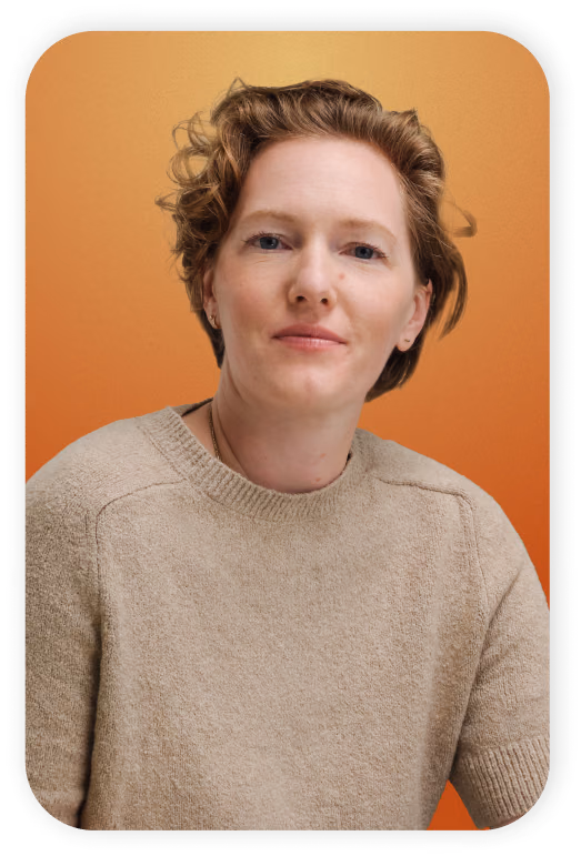 Card on the left shows a white woman with a beige shirt looking straight ahead with “You” written in a pale yellow circle at the top.